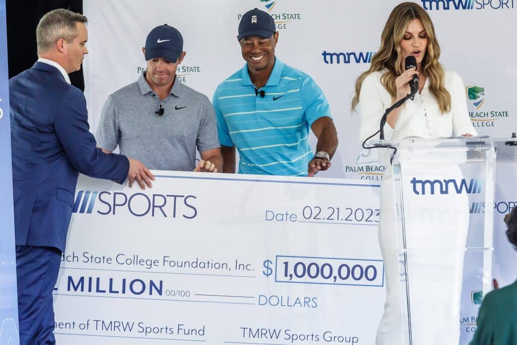 Five music stars are joining the venture co-founded by Tiger Woods and Rory MclIroy.