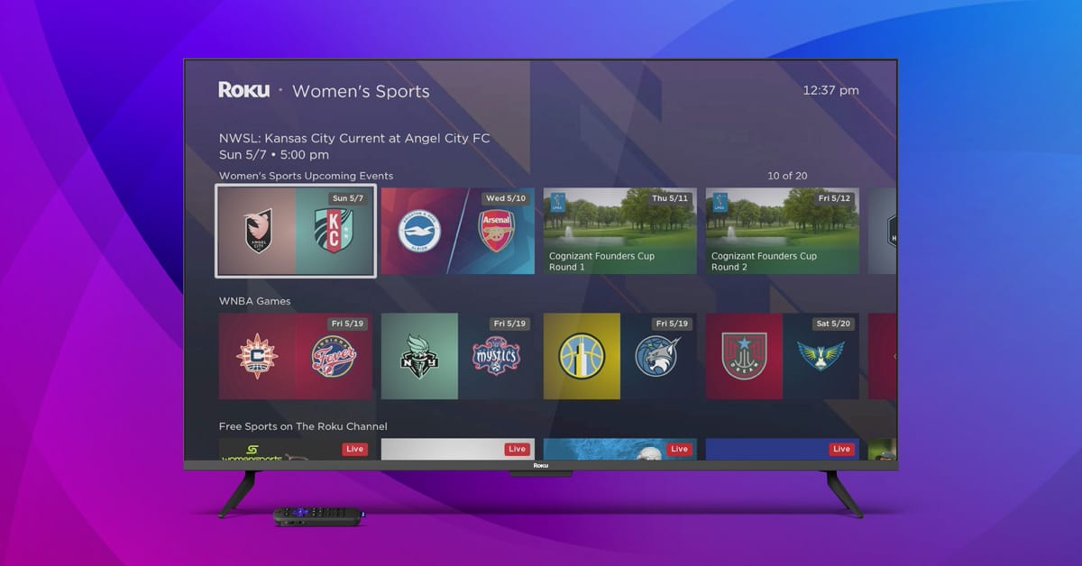 Roku Meets Women's Sports Demand With New Streaming Hub