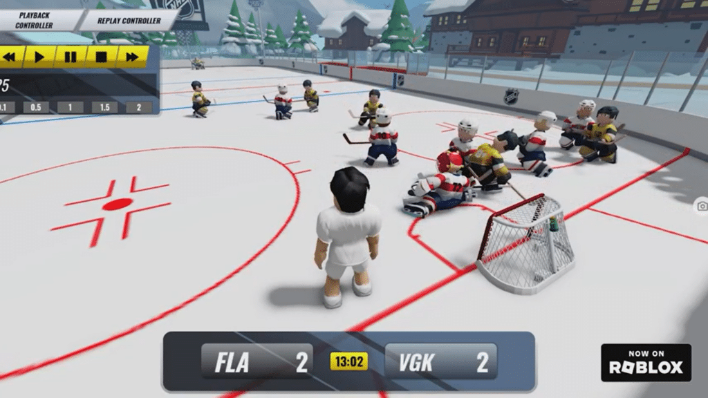 The NHL is digitally recreating goals scored during the Stanley Cup Final on Roblox via the league's puck and player tracking system.