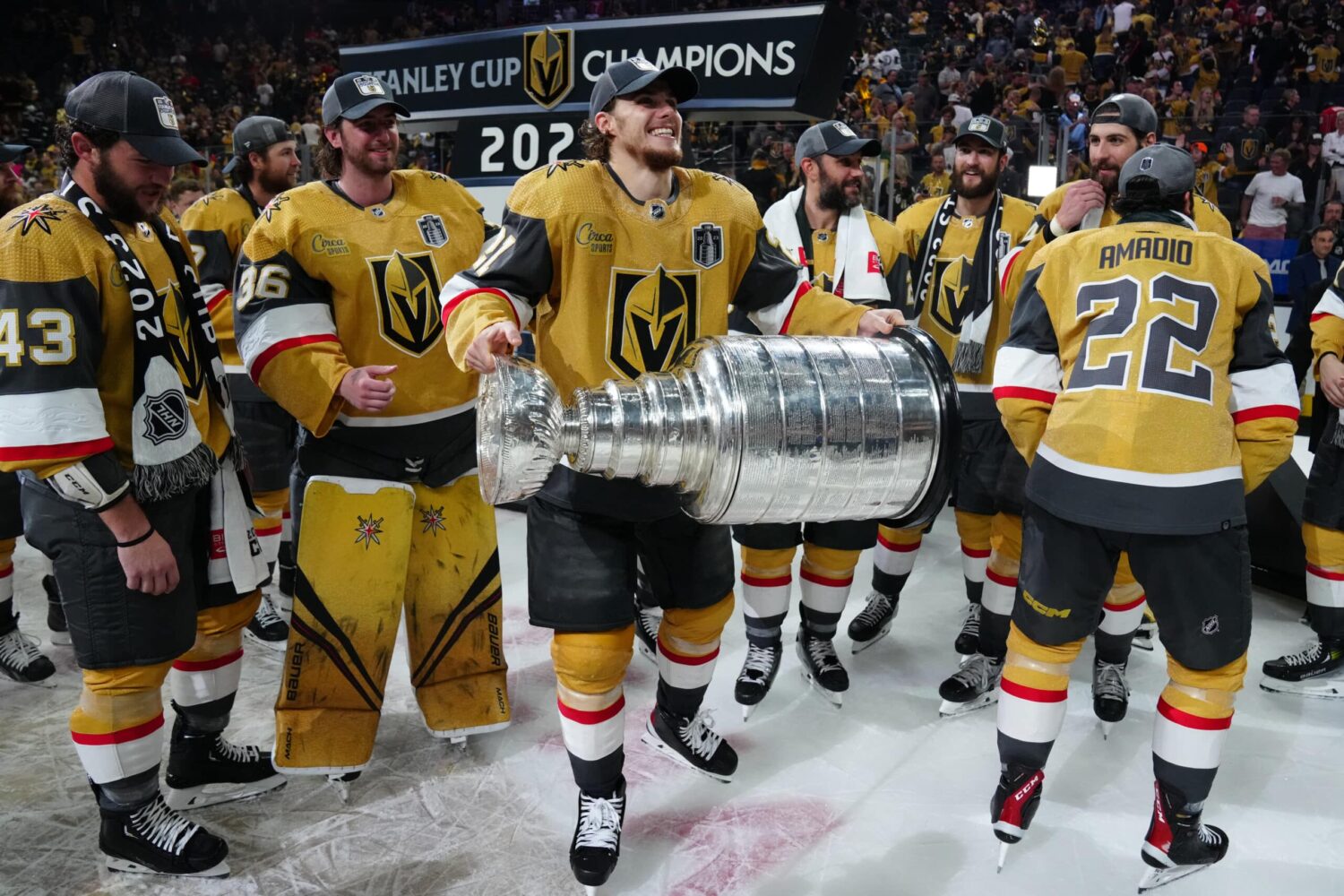 Vegas Golden Knights are the first team to get the Stanley Cup