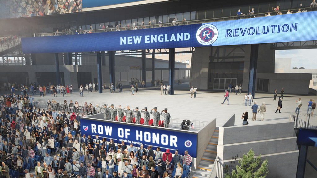 The expanded Row of Honor is part of the Kraft family's $250M renovation project.
