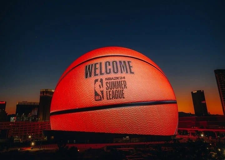 Video. World's biggest LED sphere lights up Las Vegas July 4th celebrations