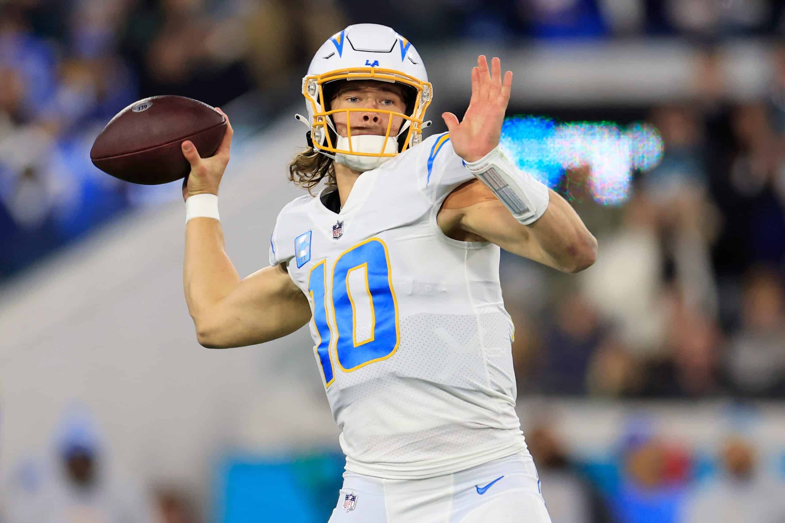 Pro Football Hall of Fame on X: .@Chargers QB Justin Herbert broke almost  every conceivable @NFL rookie passing record during the 2020 season. On  display in Canton is his game-worn jersey from