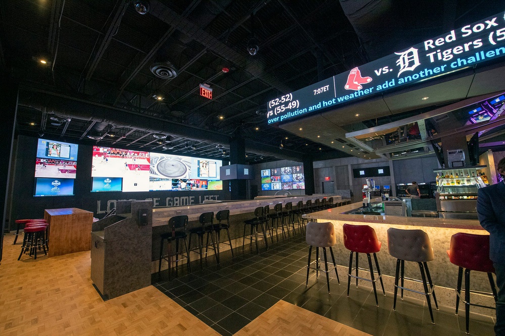 A view of the Barstool Sportsbook bar.