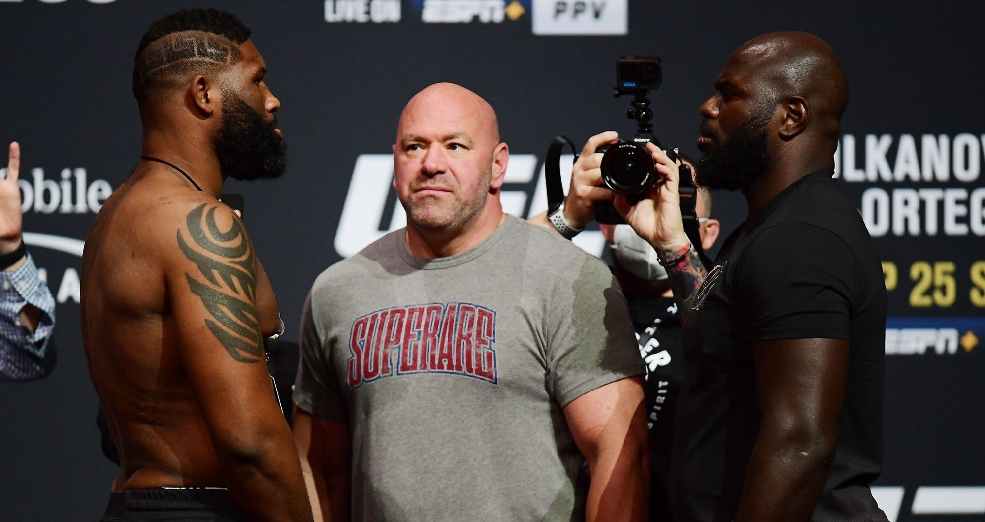 Dana White at the UFC 266 Weigh-Ins