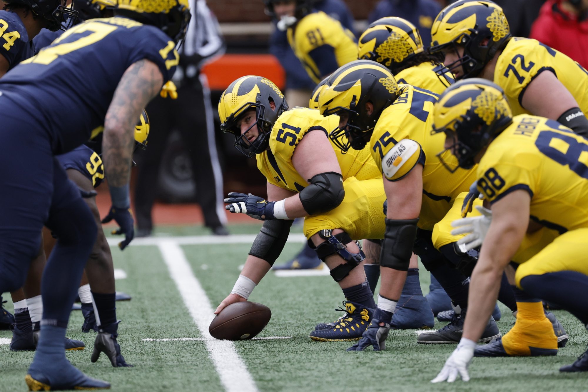 Michigan football players will ride Peloton's bikes on the sideline during games.