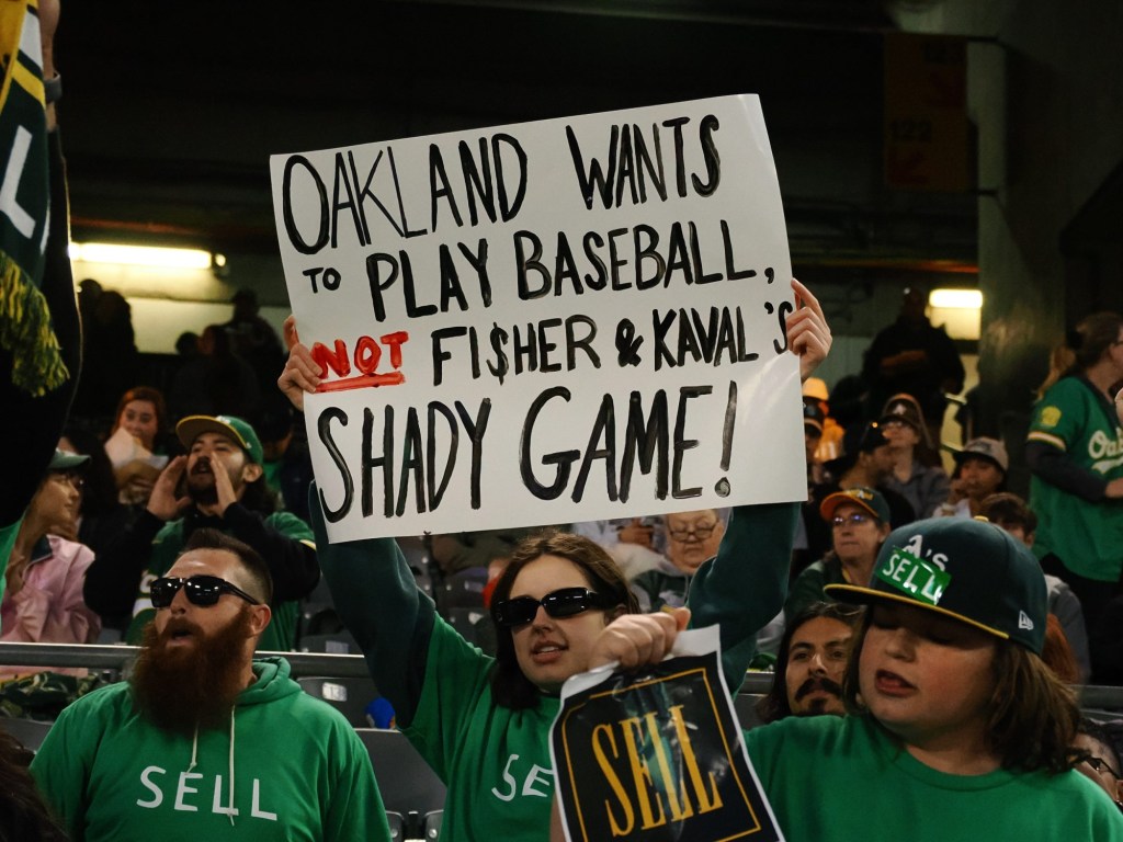 A's owner Fisher says Vegas relocation application filed, points