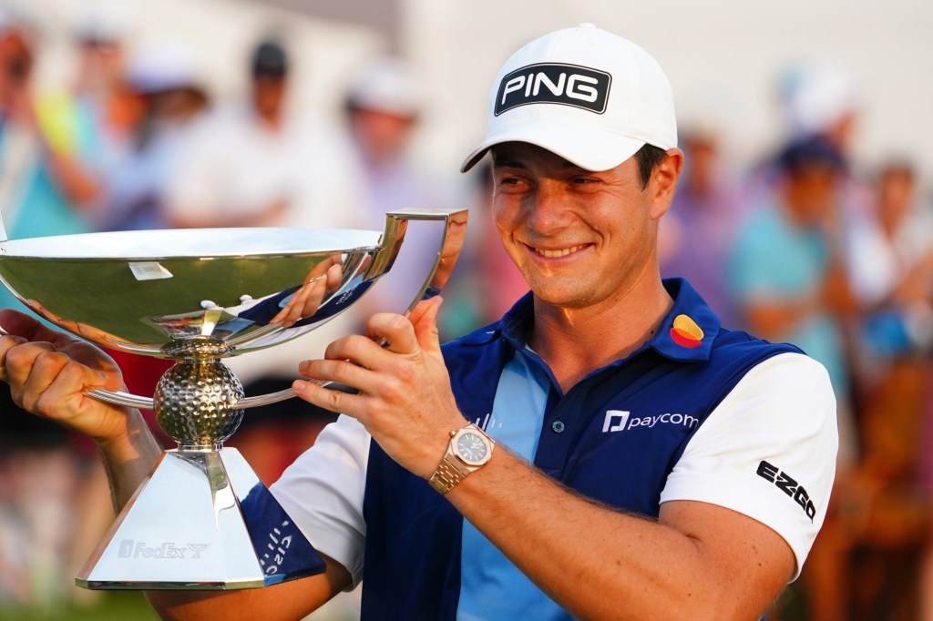 Viktor Hovland's FedEx Cup win pushed his season earnings to a record $32.1 million.