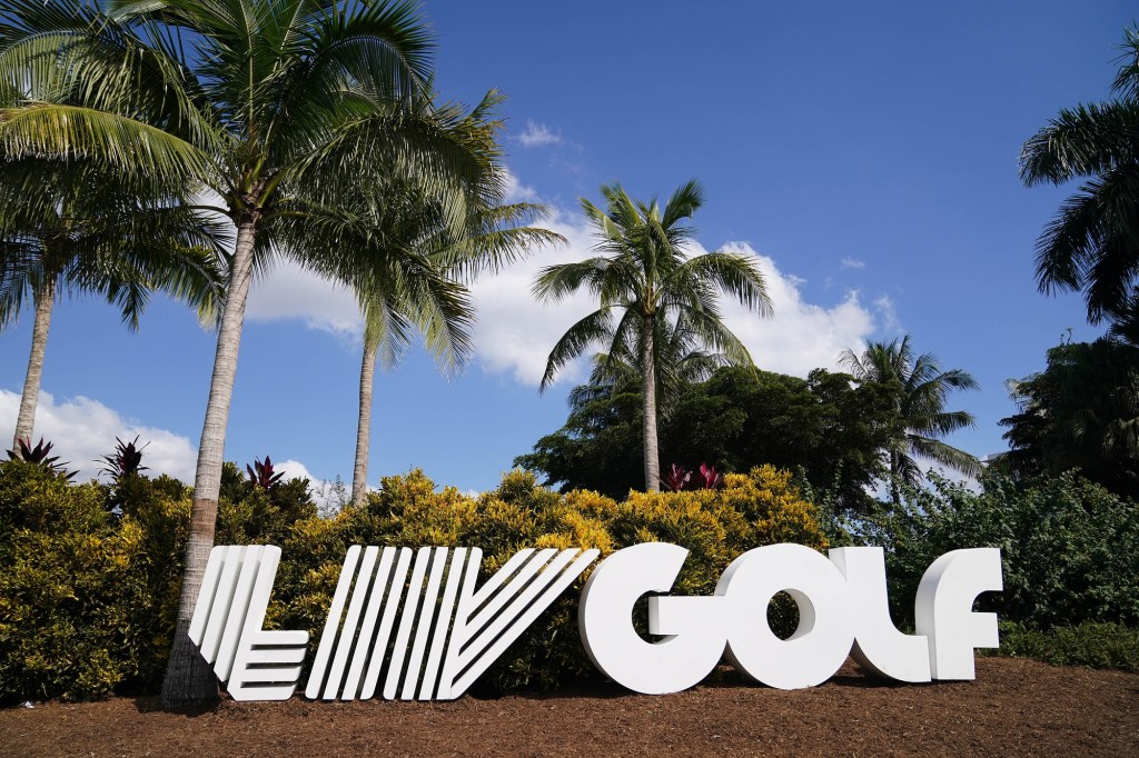 Adidas says LIV Golf’s “L” logo is “confusingly similar” to its iconic three-stripe logo.