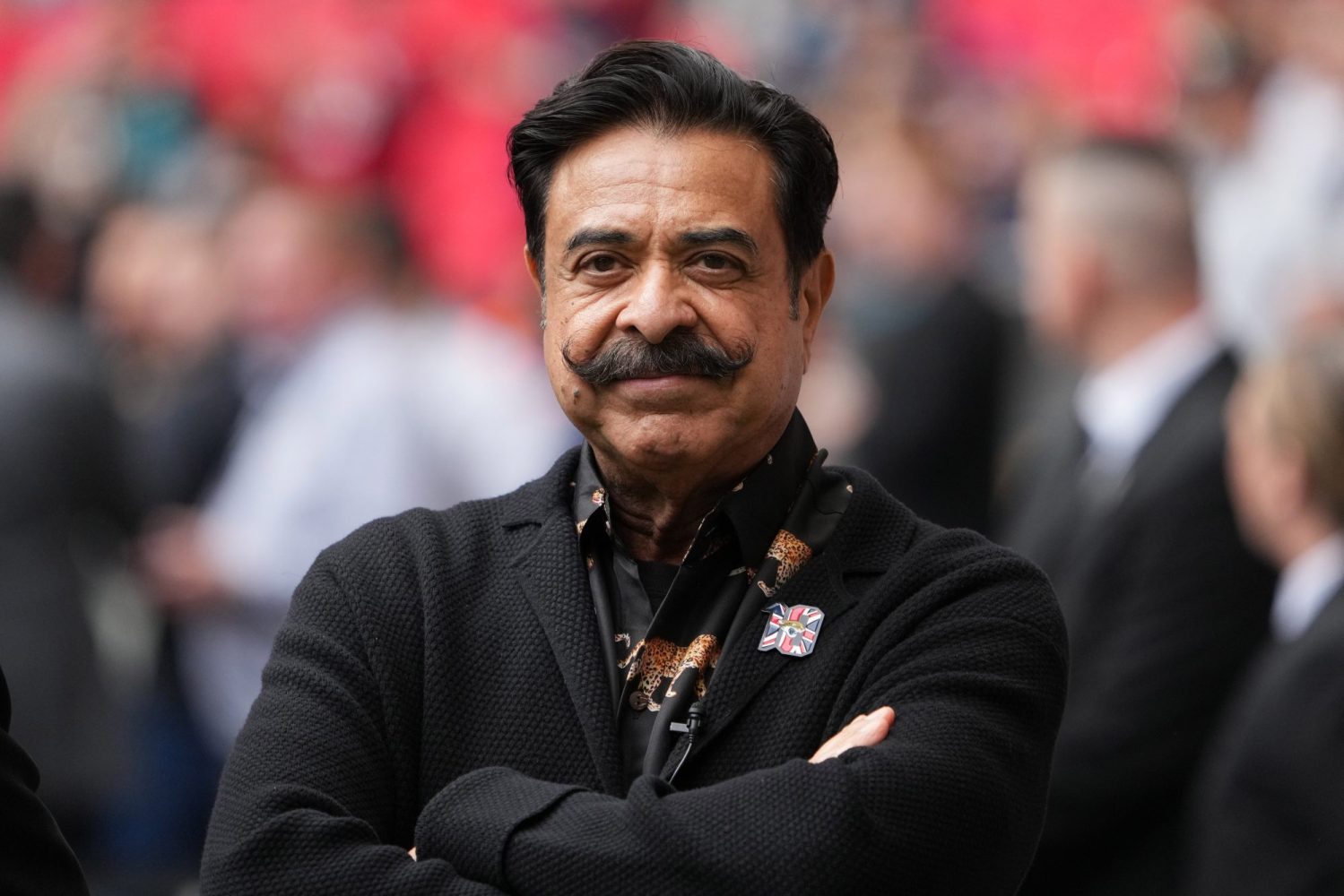 Jacksonville Jaguars owner Shad Khan attends an NFL International Series game against the Atlanta Falcons at Wembley Stadium.
