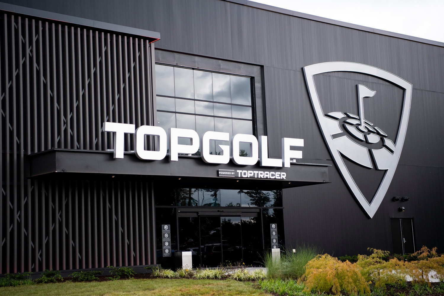 The entrance to the new Topgolf in Farragut, Tennessee on Thursday, August 11, 2022.