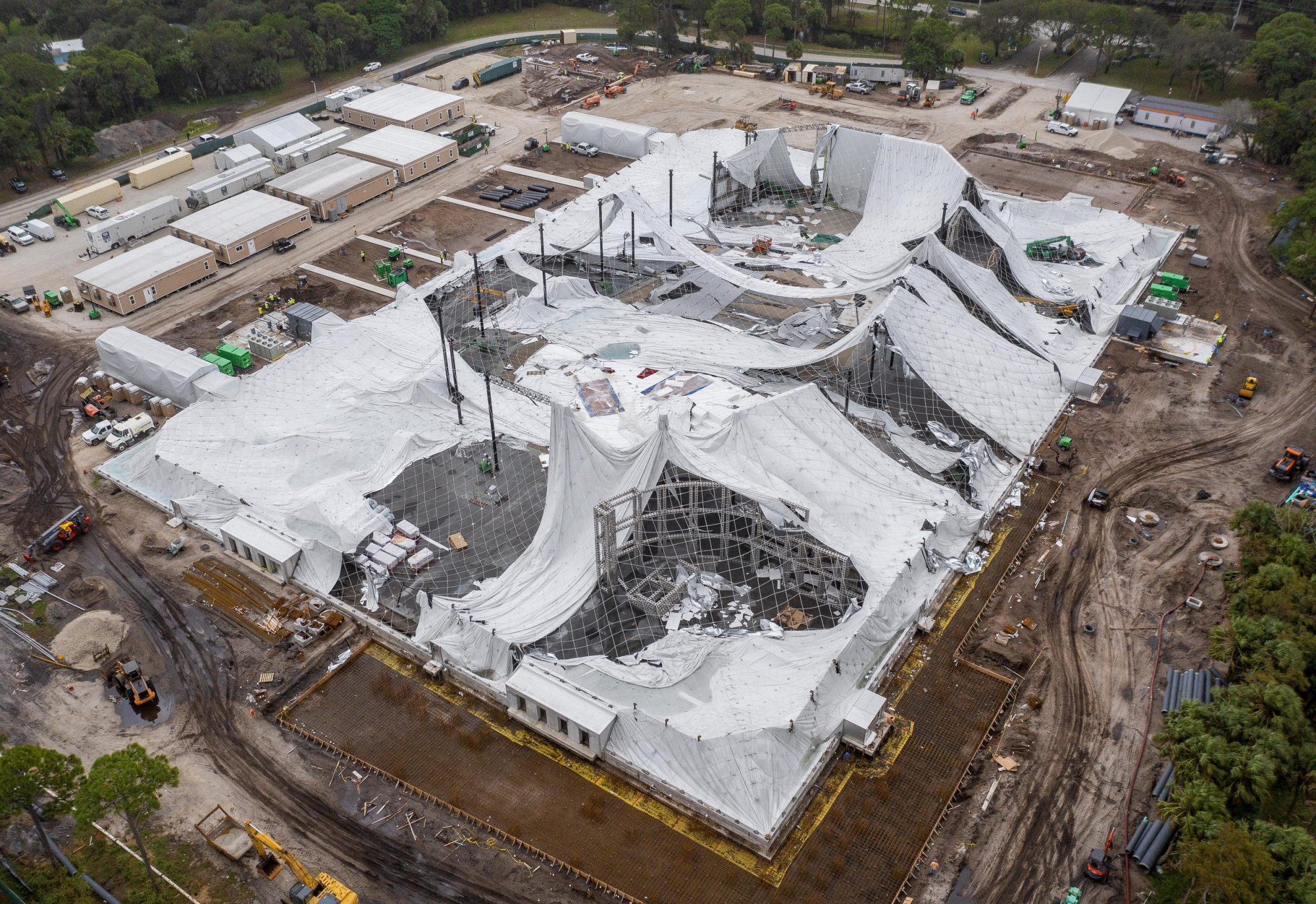 Tiger's New Golf League Dealing With Setback As Dome Collapses