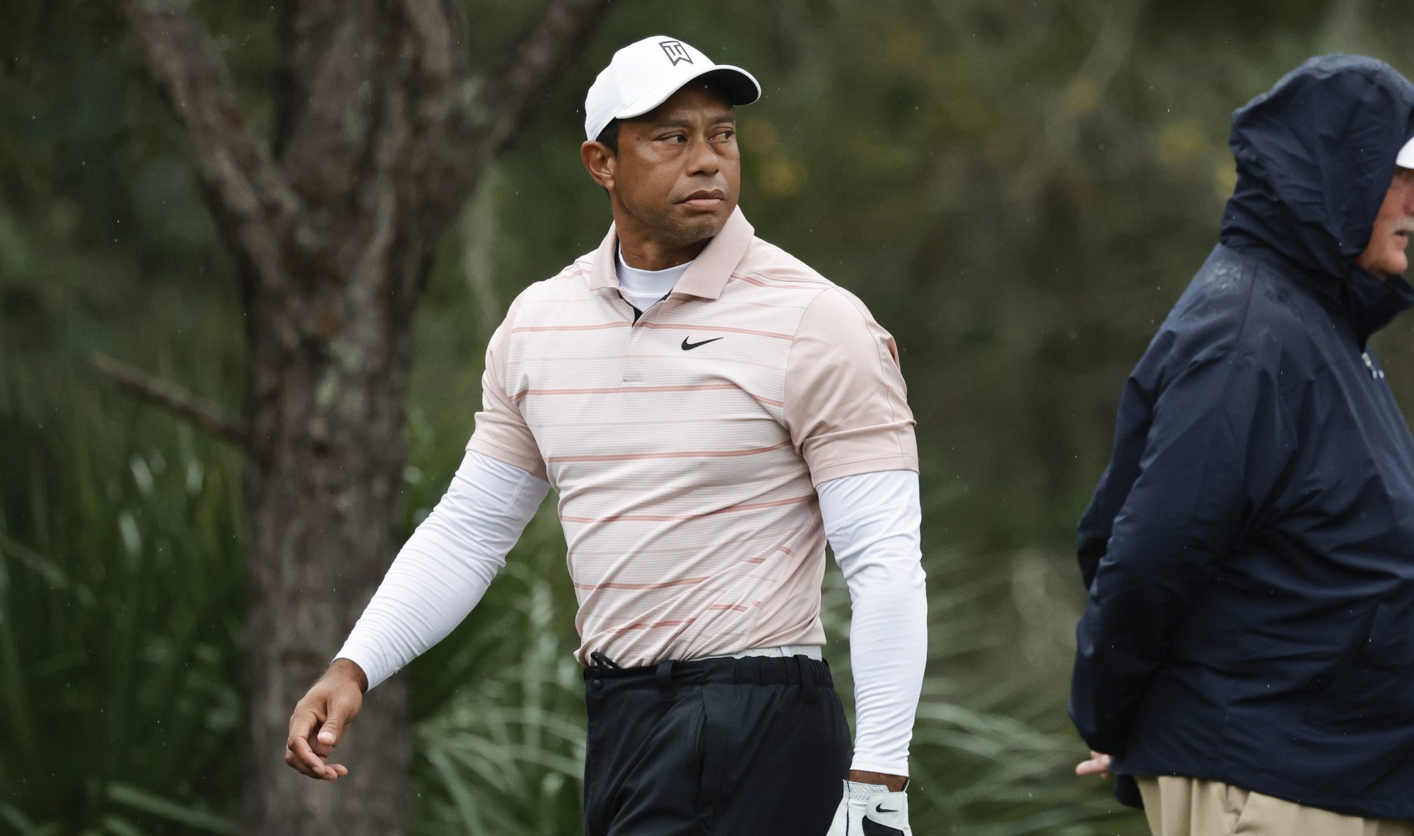 Dec 16, 2023; Orlando, Florida, USA; Tiger Woods walks on the seventh hole during the PNC Championship at The Ritz-Carlton Golf Club.