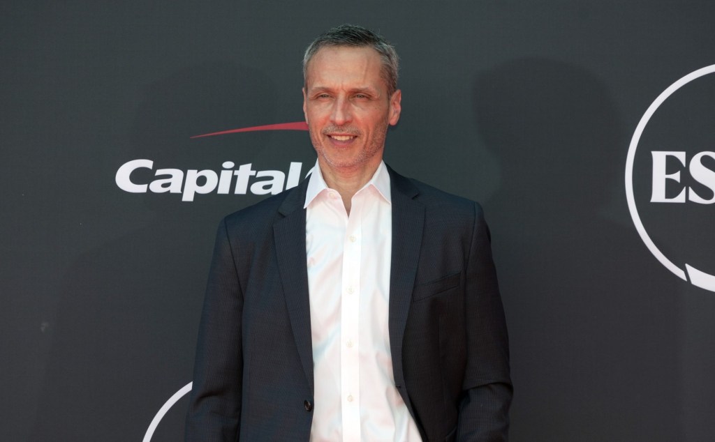 Jul 12, 2023; Los Angeles, CA, USA; ESPN president Jimmy Pitaro arrives on the red carpet before the 2023 ESPYS at the Dolby Theatre.