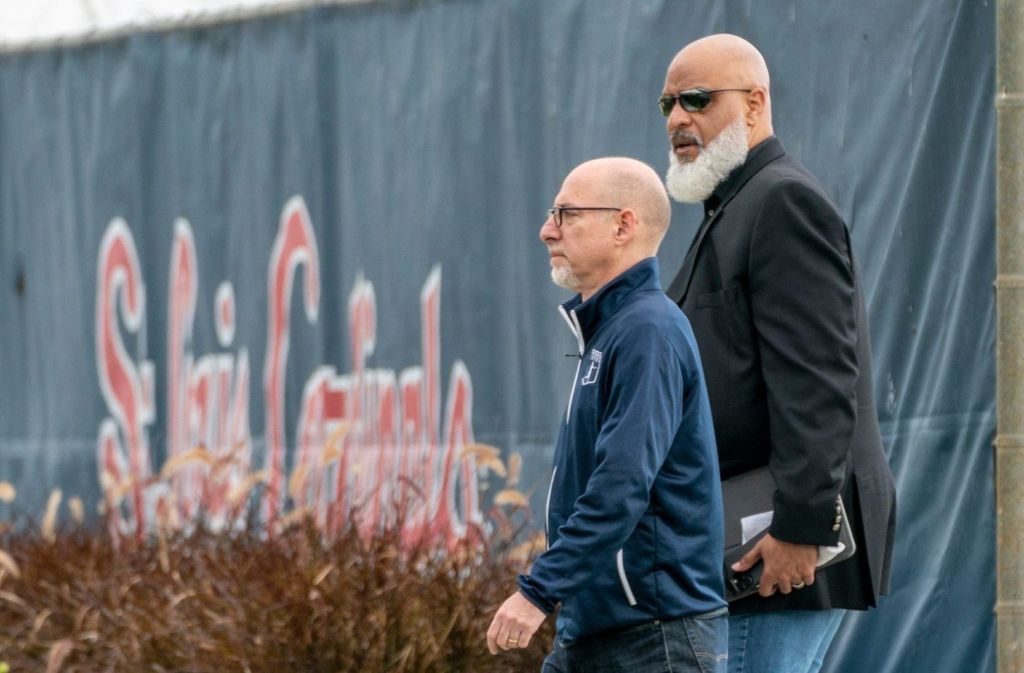 Bruce Meyer and Tony Clark of the MLBPA