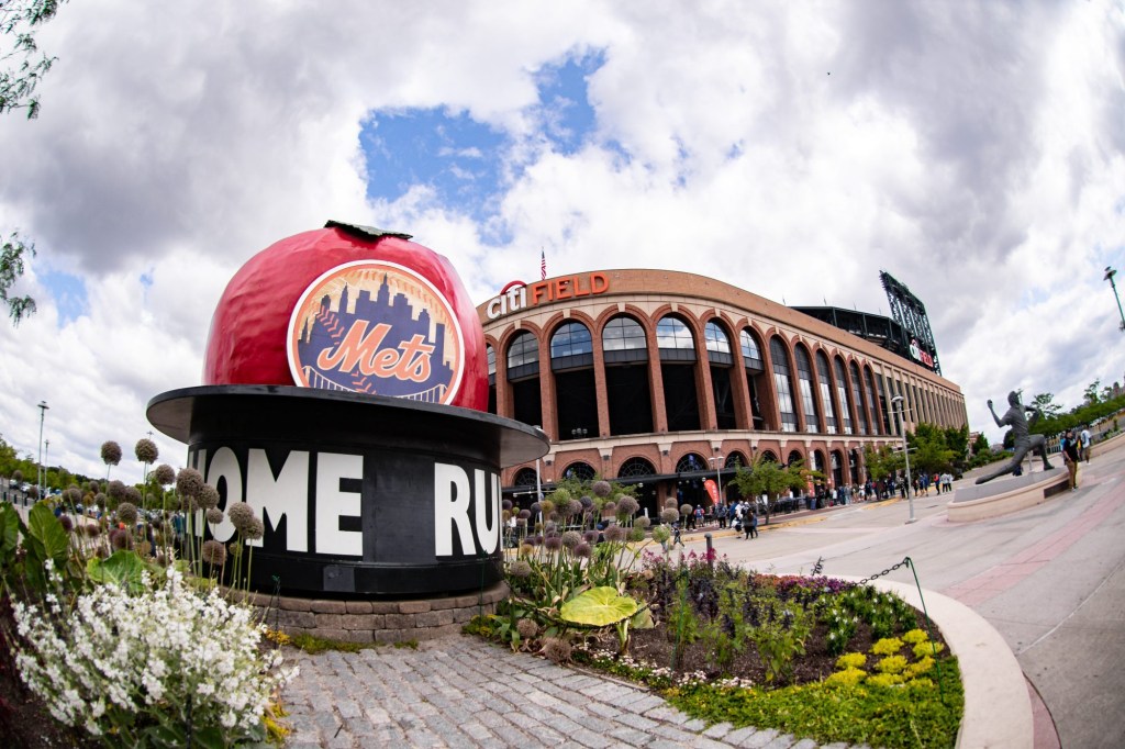 Jun 4, 2023; New York City, New York, USA; Exterior view of Citi Field prior to a Major League Baseball game between the New York Mets and the Toronto Blue Jays at Citi Field.