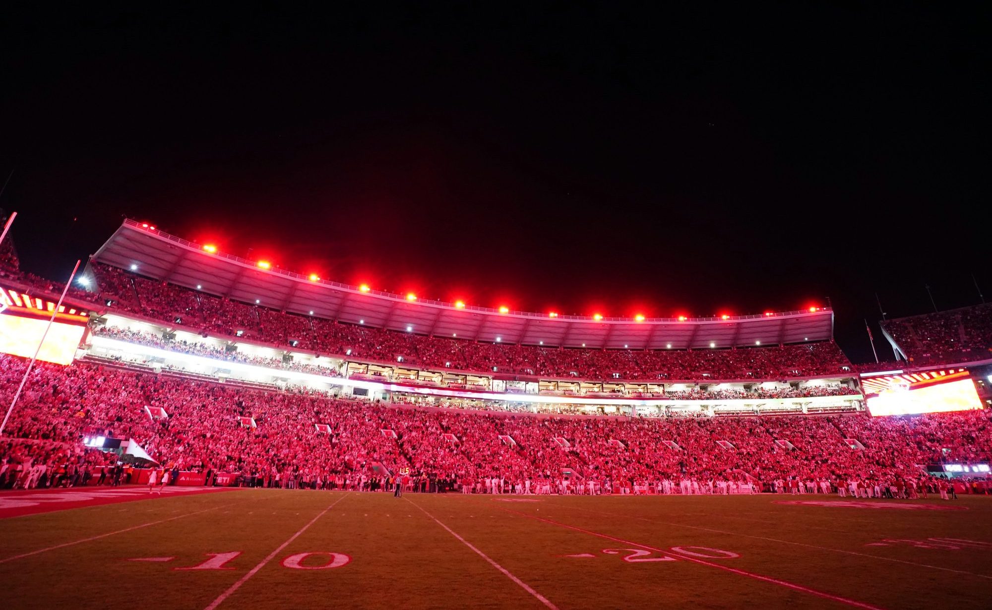 Nov 4, 2023; Tuscaloosa, Alabama, USA; The Alabama Crimson Tide and the LSU Tigers game during the second half at Bryant-Denny Stadium.