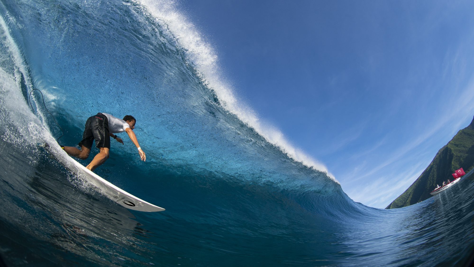 Olympic Surfing Crashes on Teahupo‘o, Tahiti Like a Wave