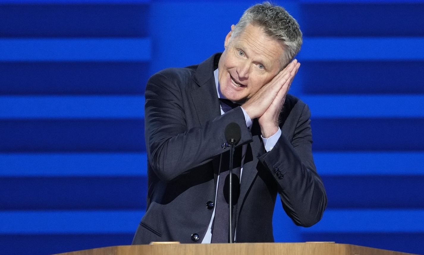 Steve Kerr Endorses Kamala Harris in DNC Speech