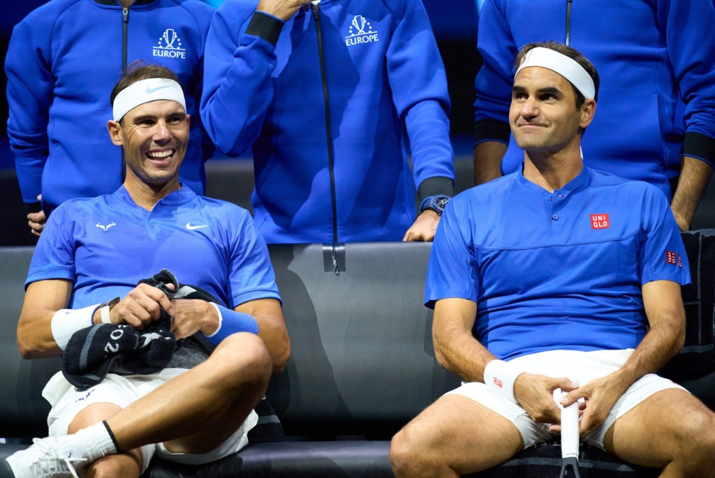 Rafael Nadal and Roger Federer