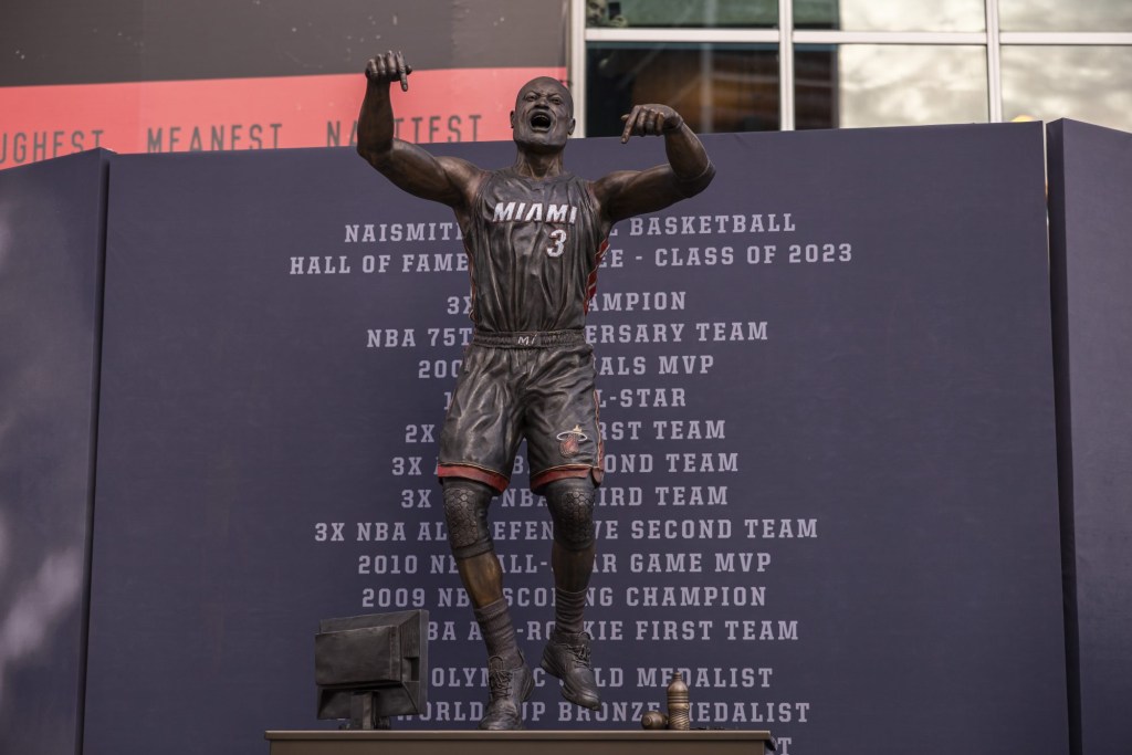 Dwyane Wade statue unveiling, Oct. 27, 2024