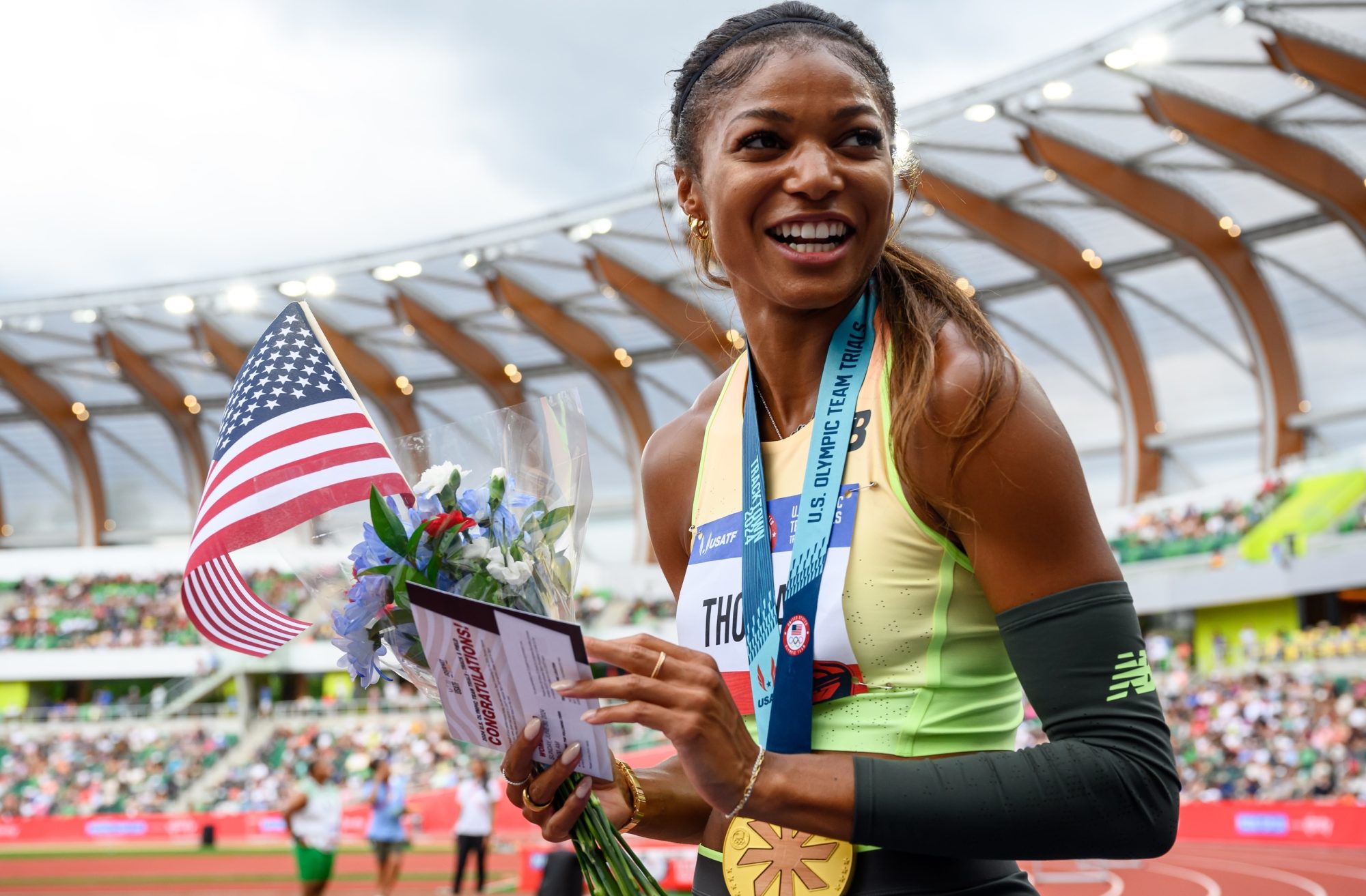 Gabby Thomas Wants Track 'to Exist Like a Professional Sport'