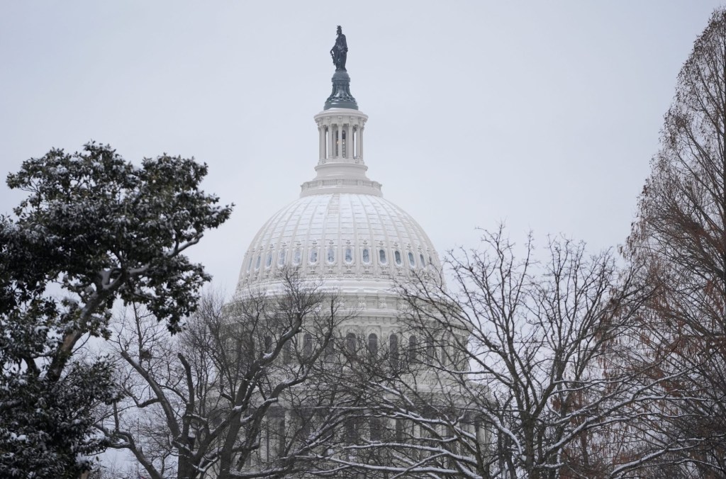 The United States Capitol during the certification of votes by Congress making Donald Trump president on Jan. 6, 2025.