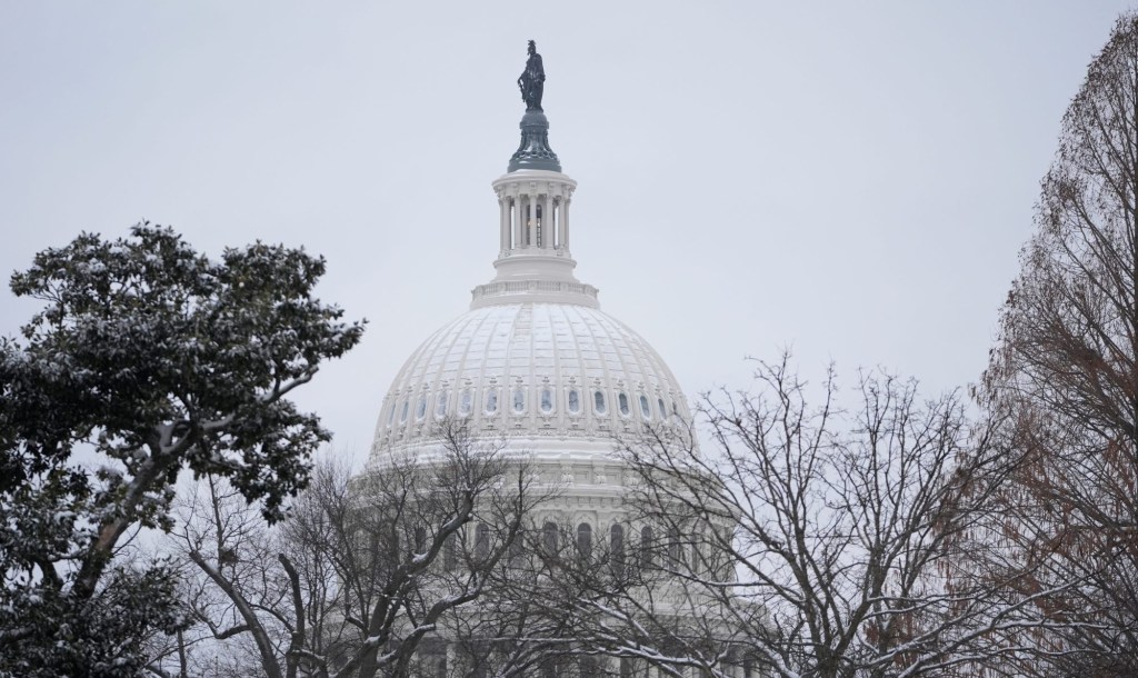 The United States Capitol during the certification of votes by Congress making Donald Trump president on Jan. 6, 2025.