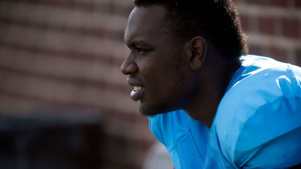 Isaiah Wright, a running back featured on the Netflix series "Last Chance U, is playing football for the Alcoa Alloys, a semipro team with the Interactive American Football League on Saturday, April 6, 2019.