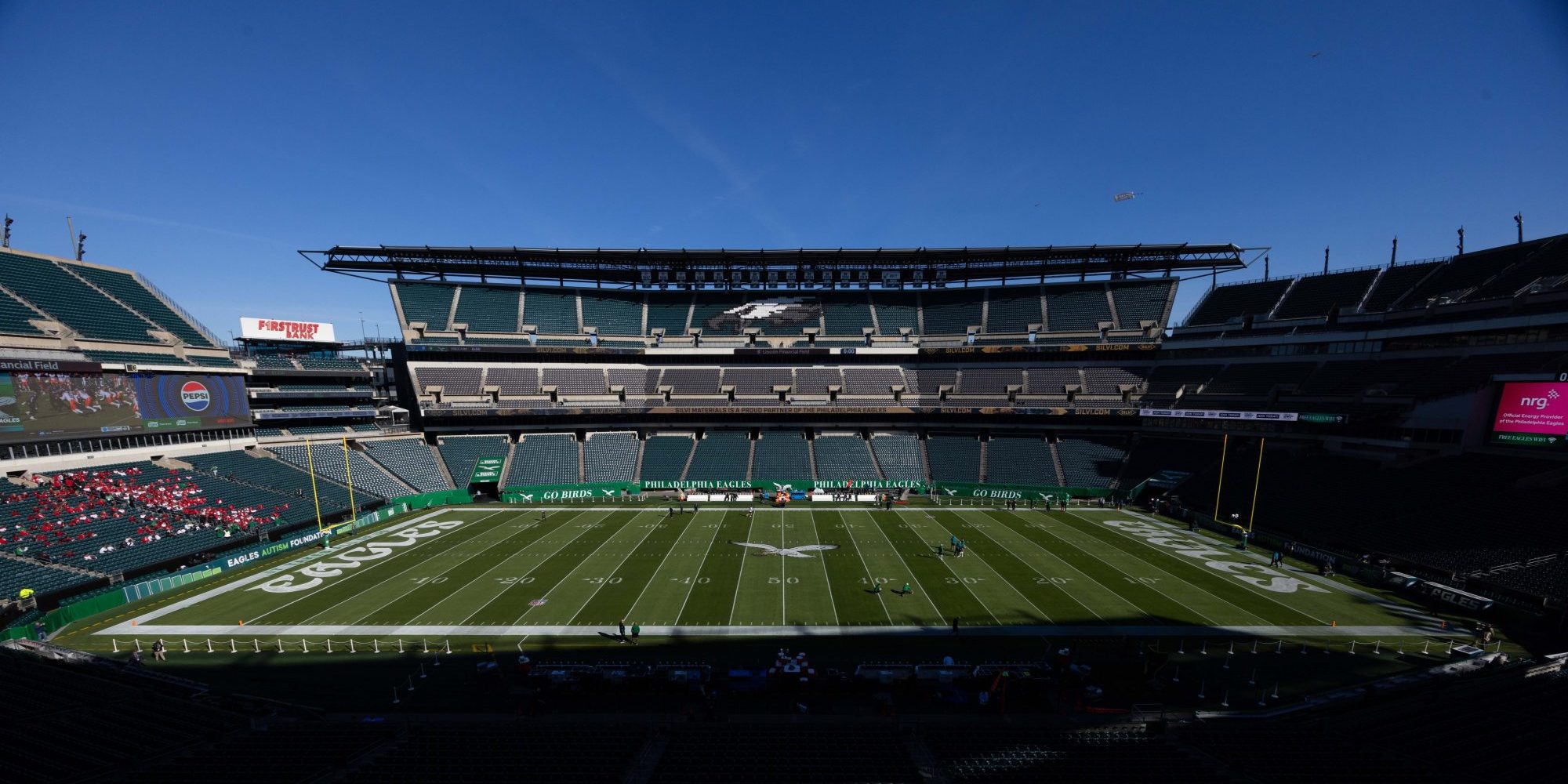 Nov 3, 2024; Philadelphia, Pennsylvania, USA; General view of the inside bowl of Lincoln Financial Field before a game between the Philadelphia Eagles and the Jacksonville Jaguars.