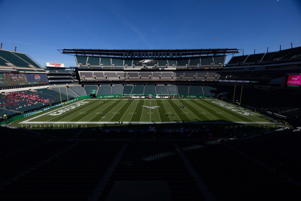 Nov 3, 2024; Philadelphia, Pennsylvania, USA; General view of the inside bowl of Lincoln Financial Field before a game between the Philadelphia Eagles and the Jacksonville Jaguars.