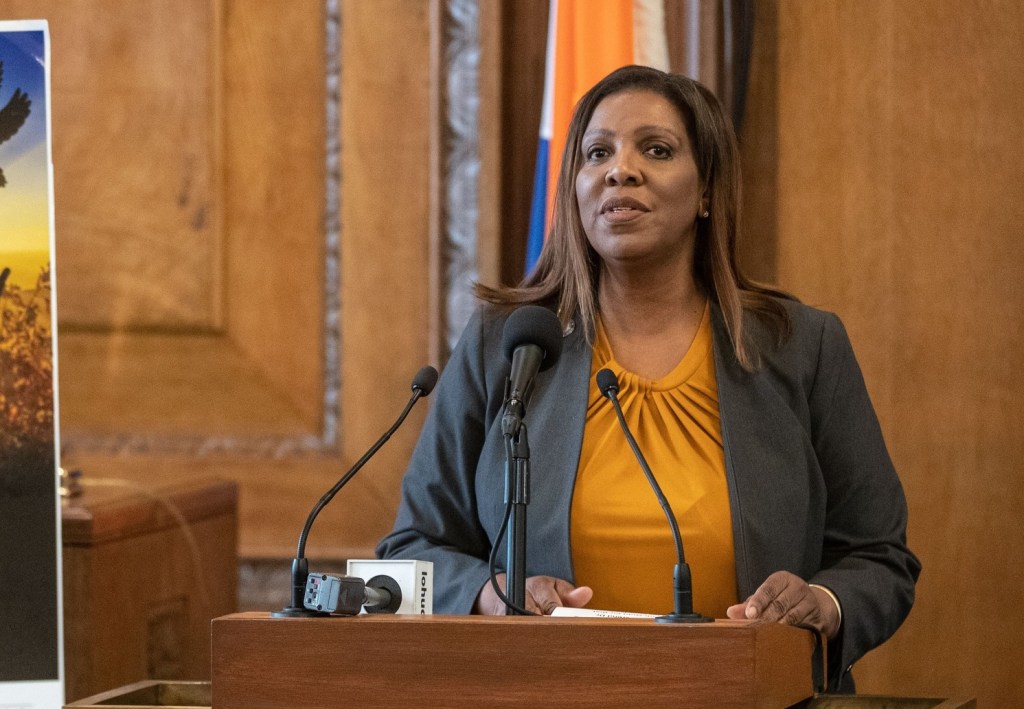 New York attorney general Letitia James