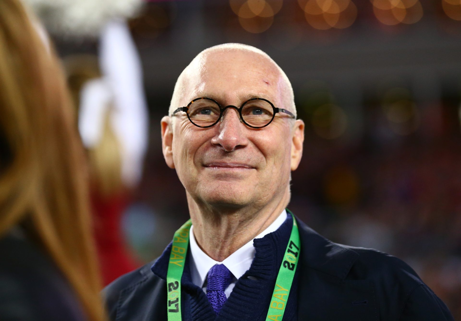 Jan 9, 2017; Tampa, FL, USA; ESPN president John Skipper during the 2017 College Football Playoff National Championship Game between the Alabama Crimson Tide and the Clemson Tigers at Raymond James Stadium.
