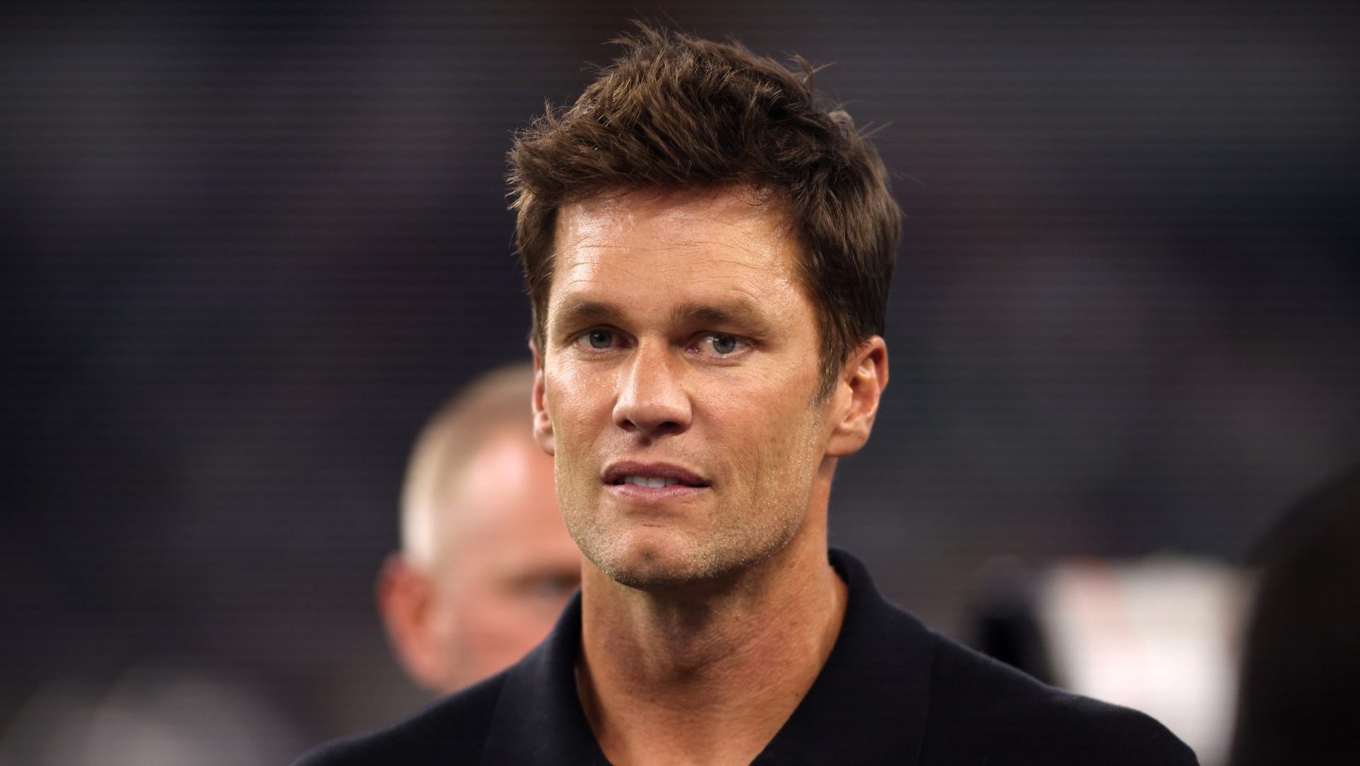Aug 26, 2023; Arlington, Texas, USA; Former NFL player Tom Brady on the field before the game between the Dallas Cowboys and the Las Vegas Raiders at AT&T Stadium.