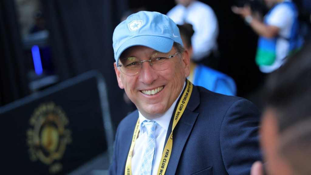 Jun 19, 2025; Pasadena, California, USA; Botafogo owner John Textor before the match during a group stage match of the 2025 FIFA Club World Cup at Rose Bowl Stadium.