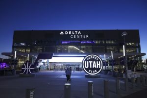 Dec 10, 2024; Salt Lake City, Utah, USA; A general view of the Delta Center before the game between the Utah Hockey Club and the Minnesota Wild.
