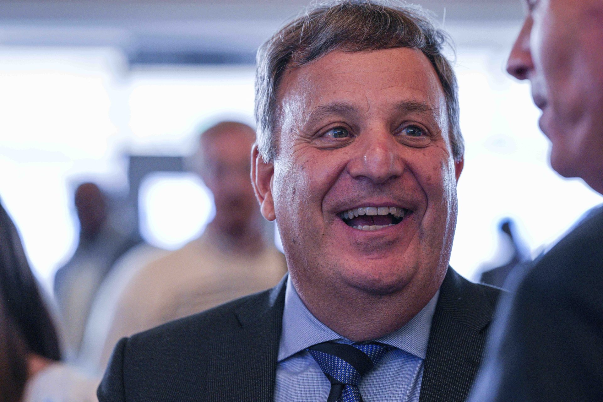 Dec 12, 2024; Chapel Hill, NC, USA; North Carolina Tar Heels general manager Michael Lombardi during the Bill Belichick hiring announcement at Loudermilk Center for Excellence.
