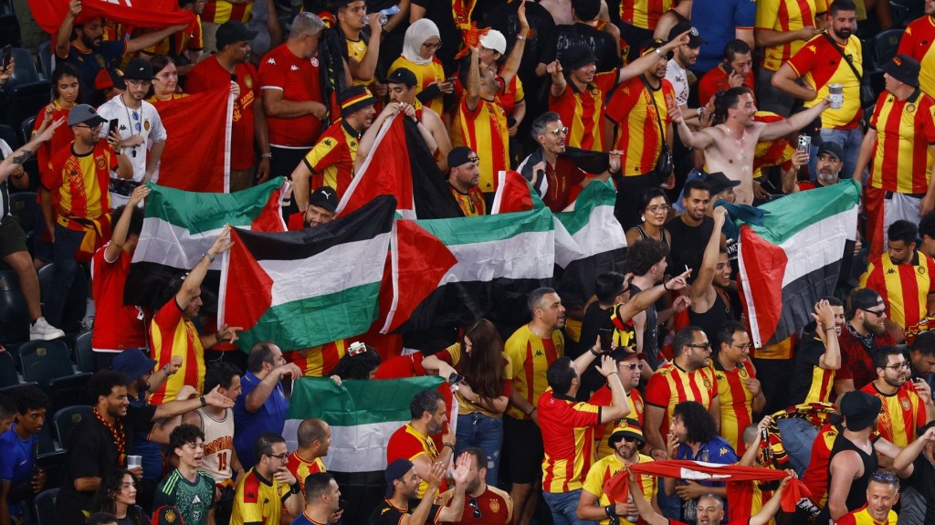 Palestinian flags