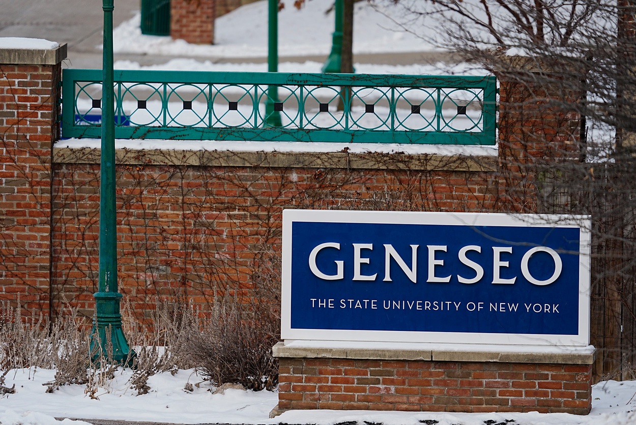 SUNY Geneseo is located just a block away from Main Street in Geneseo on Feb. 11, 2025.
