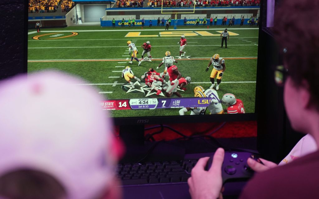 Louisville’s Miller Moss and several of his teammates stopped by Olympus Gaming Lounge to play EA Sports College Football 26 with fans for a meet and greet. July 11, 2025