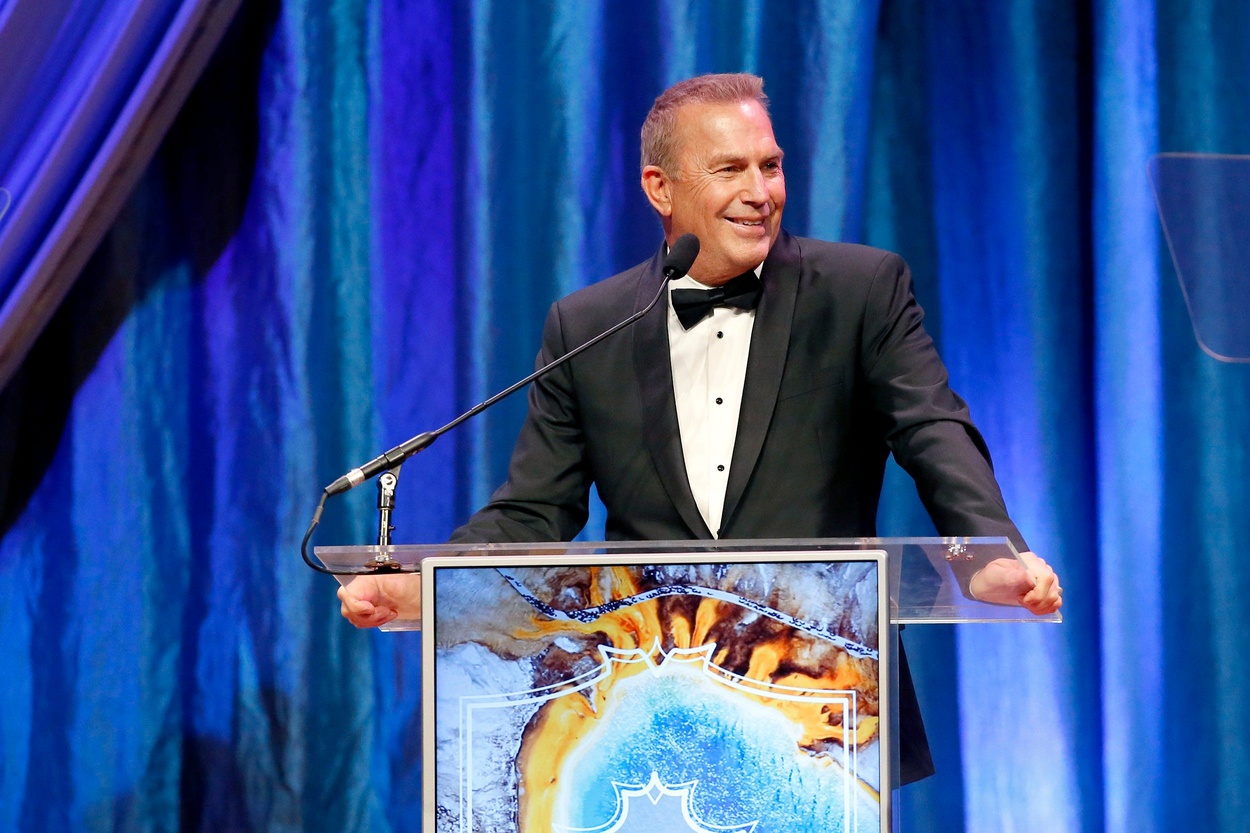 Two-time Oscar winner and "Yellowstone" star Kevin Costner speaks after being introduced as an inductee into the 2019 Hall of Great Western Performers during the National Cowboy & Western Heritage Museum’s Western Heritage Awards in Oklahoma City, Saturday, April 13, 2019. Kevin Costner