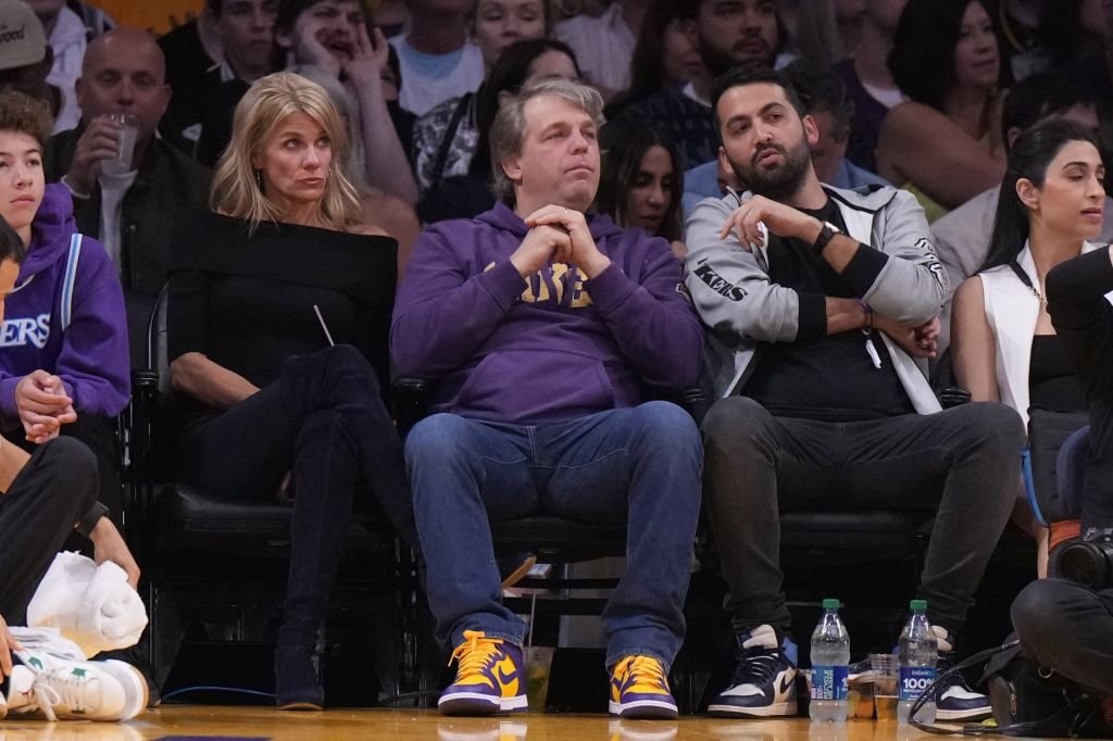 May 20, 2023; Los Angeles, California, USA; Los Angeles Dodgers and LA Sparks co-owner Todd Boehly watches during game three of the Western Conference Finals for the 2023 NBA playoffs between the Los Angeles Lakers and the Denver Nuggets at Crypto.com Arena.
