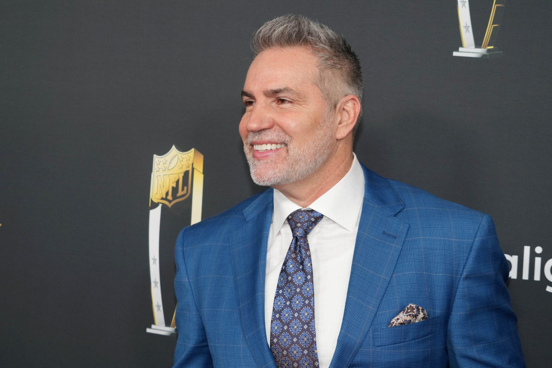 Feb 6, 2025; New Orleans, LA, USA; Kurt Warner on the red carpet before Super Bowl LIX NFL Honors at Saenger Theatre