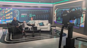 ESPN Bet broadcasts inside the PGA Tour Studios building in Ponte Vedra Beach, Florida, on March 14, 2025. [Clayton Freeman/Florida Times-Union]