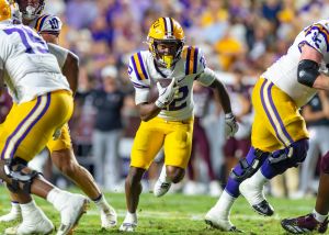 Harlem Berry 22, LSU Tigers take on the Texas A&M Aggies. October 25, 2025; Baton Rouge, Louisiana, USA; at Tiger Stadium. Saturday, Oct. 25, 2025.