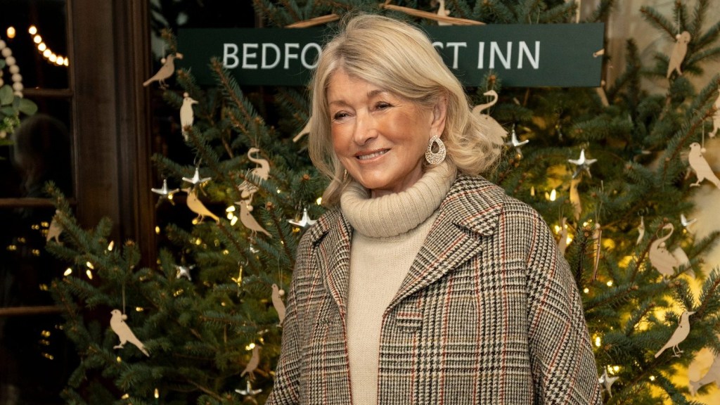 Martha Stewart hosts a VIP tree-lighting event at Bedford Post Inn in Bedford on Friday, December 6, 2024.