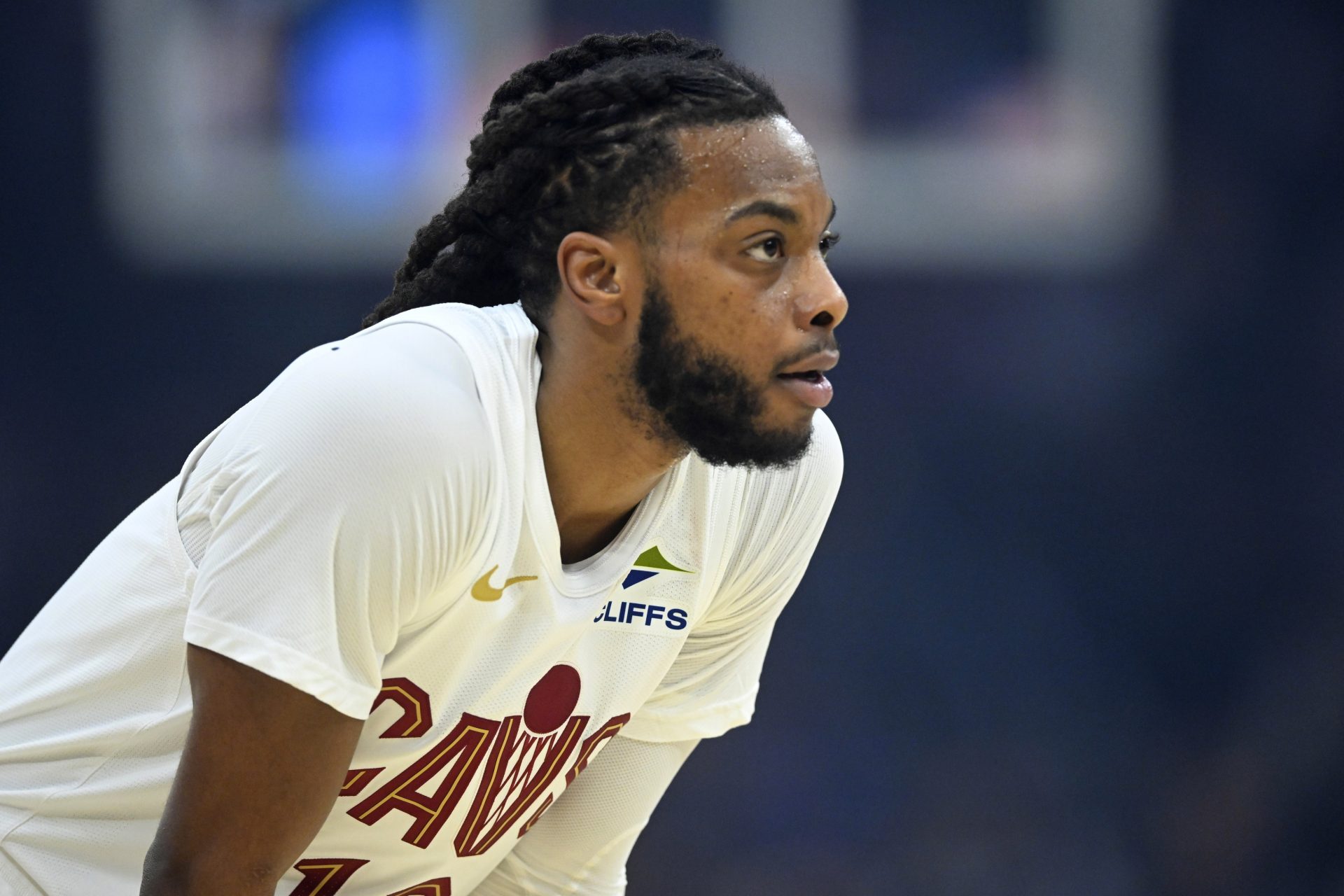 Cleveland Cavaliers guard Darius Garland (10) in the first quarter against the Portland Trail Blazers at Rocket Arena.