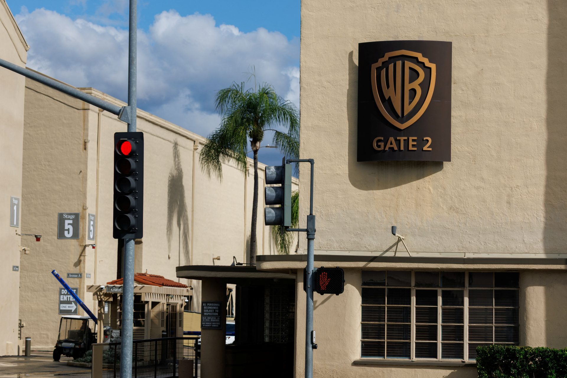 The Warner Bros. studios in Burbank, California, U.S. November 18, 2025.