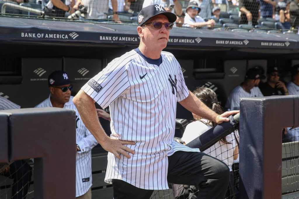 Aug 24, 2024; Bronx, New York, USA; Former New York Yankees pitcher David Cone at Yankee Stadium. Mandatory Credit: Wendell Cruz-USA TODAY Sports