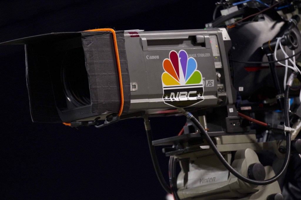 Dec 25, 2011; Green Bay, WI, USA; An NBC TV camera during the game between the Chicago Bears and Green Bay Packers at Lambeau Field. The Packers defeated the Bears 35-21.